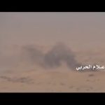 فيديو | تدمير دبابة سعودية بعبوة ناسفة قبالة منفذ #الخضراء في #نجران