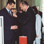سوريا تعيد وسام شرف فرنسي تقلده الأسد في عهد الرئيس شيراك