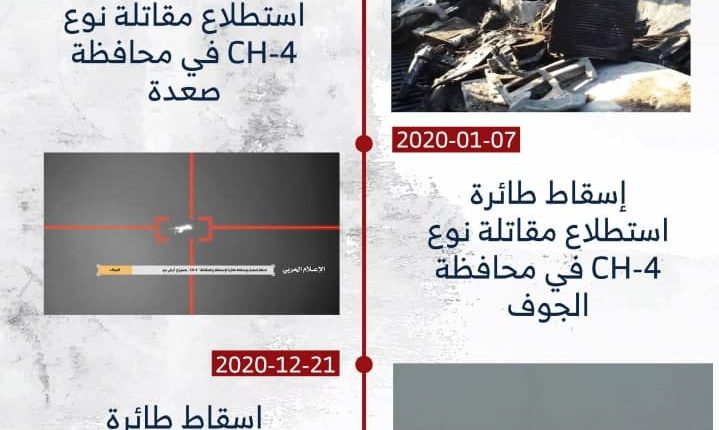 #انفوغراف - شاهد مصير طائرات CH-4 في أجواء اليمن
