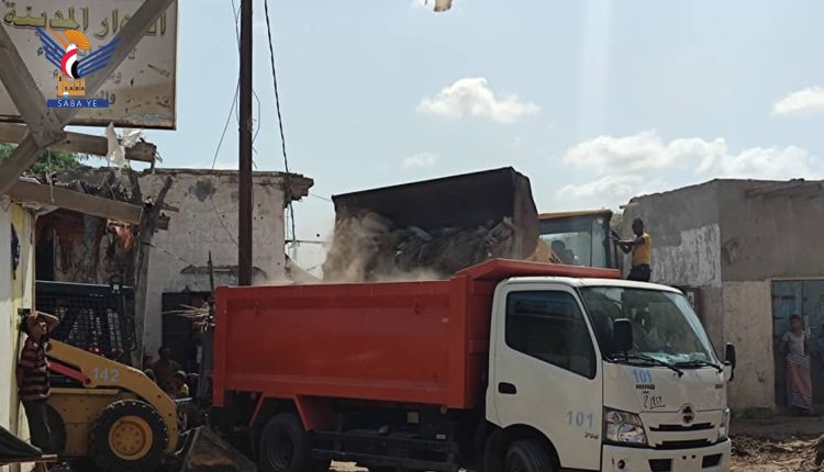 تدشين حملة نظافة في مدينة الدريهمي محافظة الحديدة١