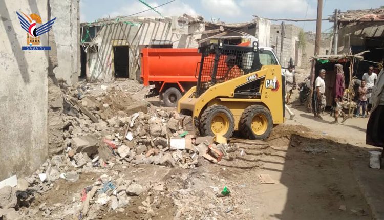 تدشين حملة نظافة في مدينة الدريهمي محافظة الحديدة٢